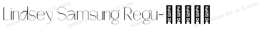 Lindsey Samsung Regu字体转换
